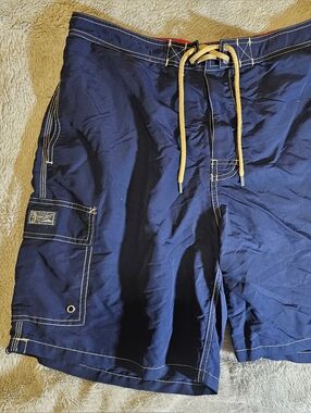 Polo Ralph Lauren Kailua Swim Shorts Lined Trunks Mens Size XL Navy Red Pony